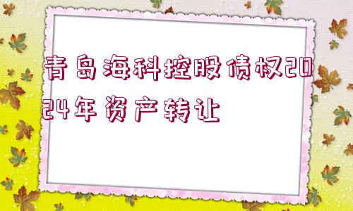 青島?？瓶毓蓚鶛?quán)2024年資產(chǎn)轉(zhuǎn)讓