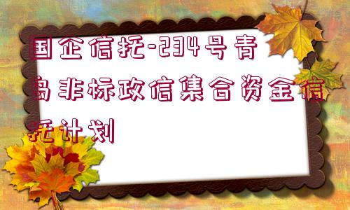 國企信托-234號青島非標政信集合資金信托計劃