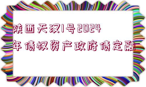 陜西天漢1號(hào)2024年債權(quán)資產(chǎn)政府債定融