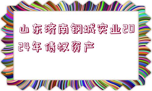 山東濟南鋼城實業(yè)2024年債權(quán)資產(chǎn)