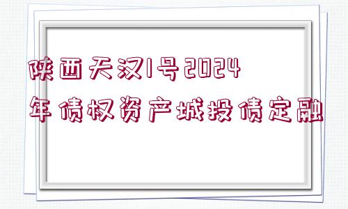 陜西天漢1號2024年債權(quán)資產(chǎn)城投債定融