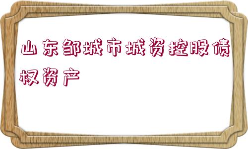 山東鄒城市城資控股債權資產