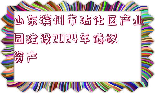 山東濱州市沾化區(qū)產(chǎn)業(yè)園建設(shè)2024年債權(quán)資產(chǎn)