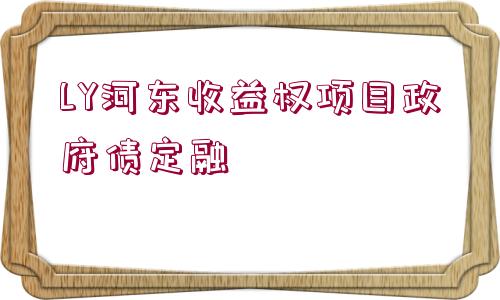 LY河東收益權項目政府債定融