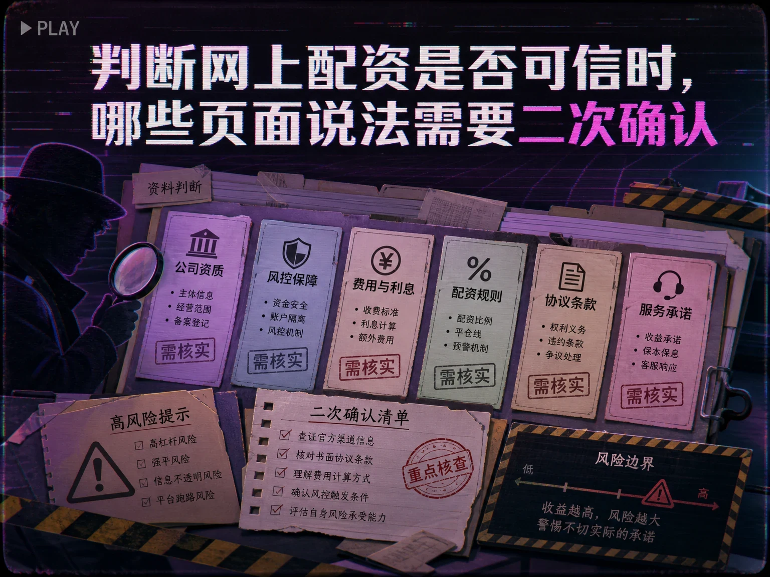 判断网上配资是否可信时,哪些页面说法需要二次确认 插图