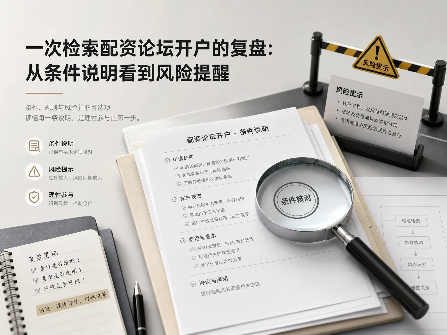 一次检索配资论坛开户的复盘：从条件说明看到风险提醒 插图